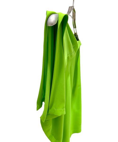 MM6 Maison Margiela（エムエムシックスメゾンマルジェラ）MM6 Maison Margiela (エムエムシックスメゾンマルジェラ) asimmetrico verde firmato アシンメトリーシャツ /S32NC0618 S43455 黄緑 サイズ:160/84Aの古着・服飾アイテム