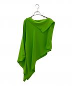 MM6 Maison Margielaエムエムシックスメゾンマルジェラ）の古着「asimmetrico verde firmato」｜黄緑