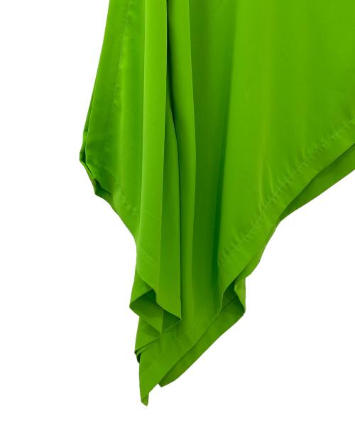 MM6 Maison Margiela（エムエムシックスメゾンマルジェラ）MM6 Maison Margiela (エムエムシックスメゾンマルジェラ) asimmetrico verde firmato 黄緑 サイズ:40の古着・服飾アイテム