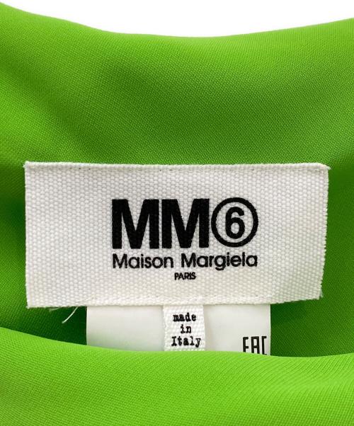 MM6 Maison Margiela（エムエムシックスメゾンマルジェラ）MM6 Maison Margiela (エムエムシックスメゾンマルジェラ) asimmetrico verde firmato 黄緑 サイズ:40の古着・服飾アイテム