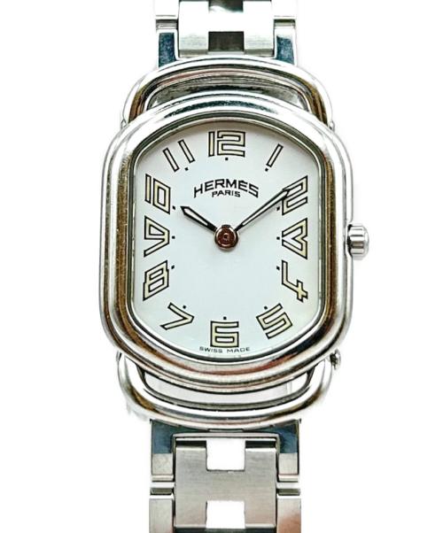 HERMES（エルメス）HERMES (エルメス) RALLYE ラリー Ref:RA1.210 白文字盤 サイズ:23mm×19mm/17cmの古着・服飾アイテム