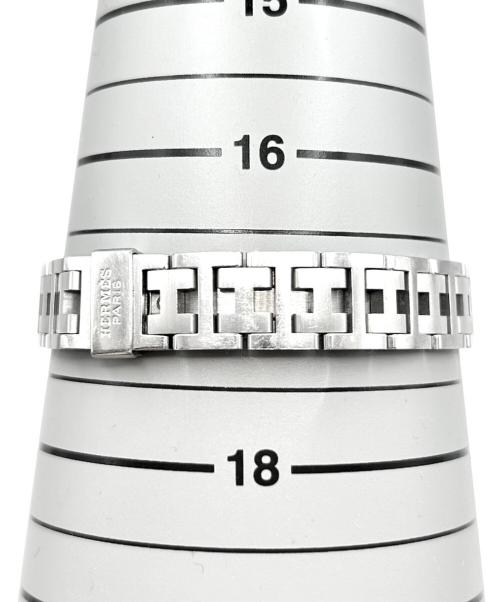HERMES（エルメス）HERMES (エルメス) RALLYE ラリー Ref:RA1.210 白文字盤 サイズ:23mm×19mm/17cmの古着・服飾アイテム