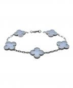 VAN CLEEF & ARPELSヴァンクリーフ＆アーペル）の古着「Vintage Alhambra 5 Motifs Bracelet Chalcedony ヴィンテージアルハンブラ 5Pカルセドニーブレスレット/ARD34700」