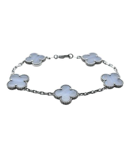 VAN CLEEF & ARPELS（ヴァンクリーフ＆アーペル）VAN CLEEF & ARPELS Vintage Alhambra 5 Motifs Bracelet Chalcedony ヴィンテージアルハンブラ 5Pカルセドニーブレスレット/ARD34700 サイズ:ヴィンテージの古着・服飾アイテム