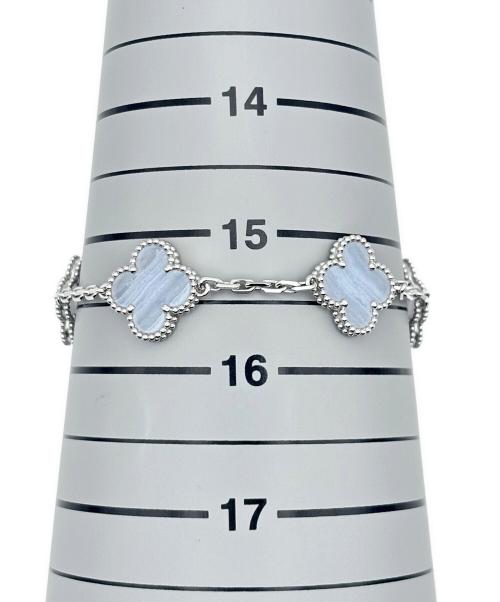 VAN CLEEF & ARPELS（ヴァンクリーフ＆アーペル）VAN CLEEF & ARPELS Vintage Alhambra 5 Motifs Bracelet Chalcedony ヴィンテージアルハンブラ 5Pカルセドニーブレスレット/ARD34700 サイズ:ヴィンテージの古着・服飾アイテム