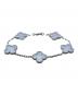 VAN CLEEF & ARPELS（ヴァンクリーフ＆アーペル）の古着「Vintage Alhambra 5 Motifs Bracelet Chalcedony ヴィンテージアルハンブラ 5Pカルセドニーブレスレット/ARD34700」