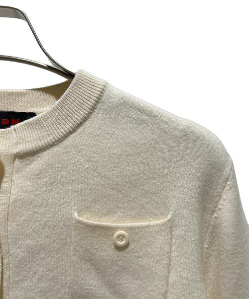 CABAN（キャバン）CABAN (キャバン) コットンカシミヤカーディガン アイボリー サイズ:XSの古着・服飾アイテム