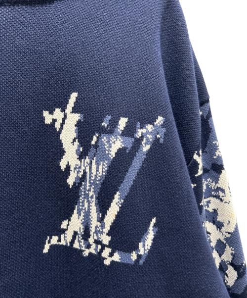 LOUIS VUITTON（ルイ ヴィトン）LOUIS VUITTON (ルイ ヴィトン) モノグラムジップアップニットブルゾン RM241M ZD4 HQN04W ネイビー サイズ:Lの古着・服飾アイテム