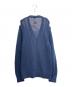 LOEWE (ロエベ) Striped V-Neck Cardigan/ストライプ Vネック カーディガン/H526Y16K90 ブルー サイズ:M：50000円