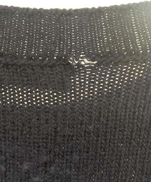 DIOR HOMME（ディオール オム）DIOR HOMME (ディオール オム) ジュディブレイムロゴ刺繍ニットプルオーバー/013M602BT213 ネイビー サイズ:XSの古着・服飾アイテム