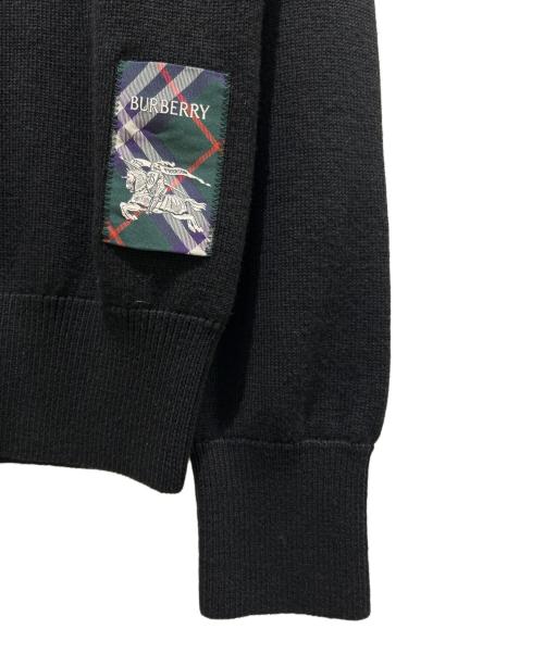 BURBERRY（バーバリー）BURBERRY (バーバリー) ロゴパッチ セーター/Logo Patch Sweater/8102494 ブラック サイズ:xsの古着・服飾アイテム