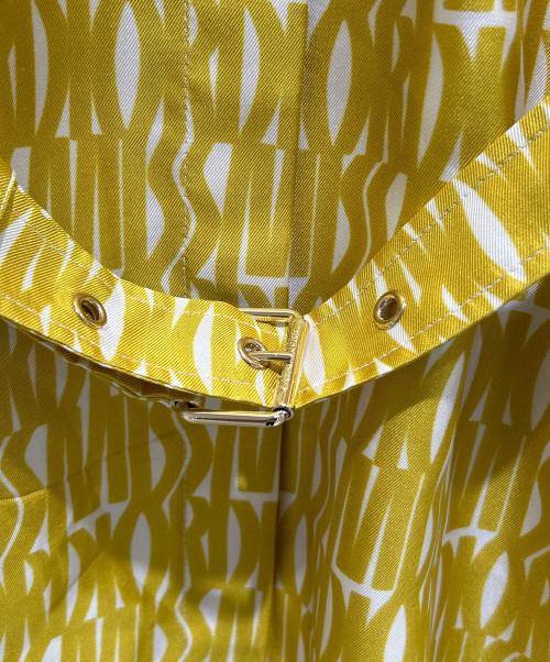 Christian Dior（クリスチャン ディオール）Christian Dior (クリスチャン ディオール) All-Over Printed Belted Dress/総柄 ベルト付きドレス/521R45A6981 イエロー サイズ:40の古着・服飾アイテム