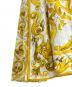 中古・古着 DOLCE & GABBANA (ドルチェ＆ガッバーナ) Silk All Over Print Short Sleeve Dress/シルク総柄半袖カットソーワンピース/F6ADST イエロー サイズ:42：150000円