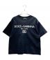 DOLCE & GABBANA（ドルチェ＆ガッバーナ）の古着「ロゴエンブロイダリーカットソー」｜ブラック