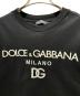 中古・古着 DOLCE & GABBANA (ドルチェ＆ガッバーナ) ロゴエンブロイダリーカットソー ブラック サイズ:XXS：30000円