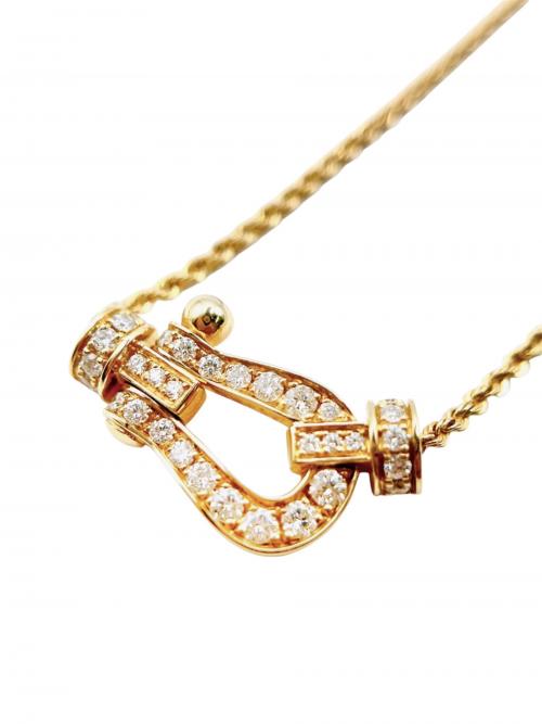 FRED（フレッド）FRED Force 10 Necklace 18K Yellow Gold with Diamonds Medium Size/フォース10 ネックレス18KYGダイヤモンド ミディアムモデル/7B0233 サイズ:ミディアムの古着・服飾アイテム