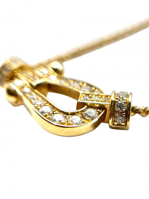 FRED（フレッド）FRED Force 10 Necklace 18K Yellow Gold with Diamonds Medium Size/フォース10 ネックレス18KYGダイヤモンド ミディアムモデル/7B0233 サイズ:ミディアムの古着・服飾アイテム