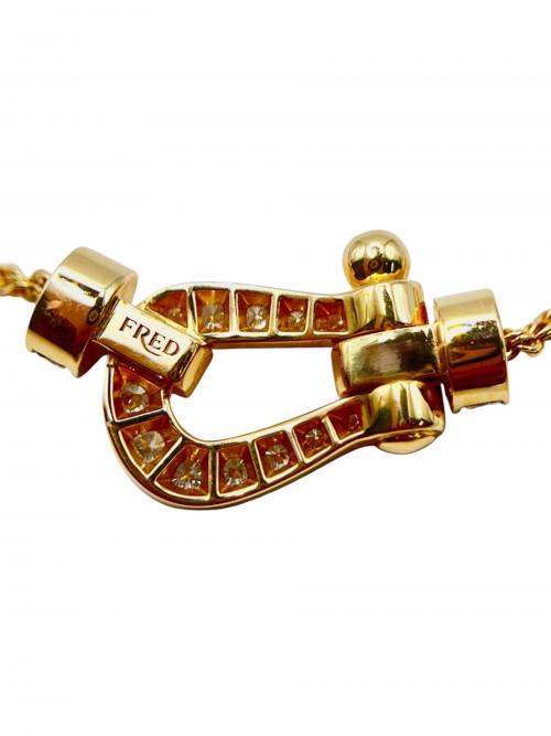 FRED（フレッド）FRED Force 10 Necklace 18K Yellow Gold with Diamonds Medium Size/フォース10 ネックレス18KYGダイヤモンド ミディアムモデル/7B0233 サイズ:ミディアムの古着・服飾アイテム