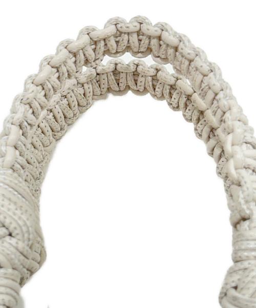 MIU MIU（ミュウミュウ）MIU MIU (ミュウミュウ) 21SS 2WAY Woven Bucket Bag 2WAYウーブンバケットバッグ 5BE062 ベージュの古着・服飾アイテム