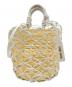 MIU MIU（ミュウミュウ）の古着「21SS 2WAY Woven Bucket Bag 2WAYウーブンバケットバッグ 5BE062」｜ベージュ