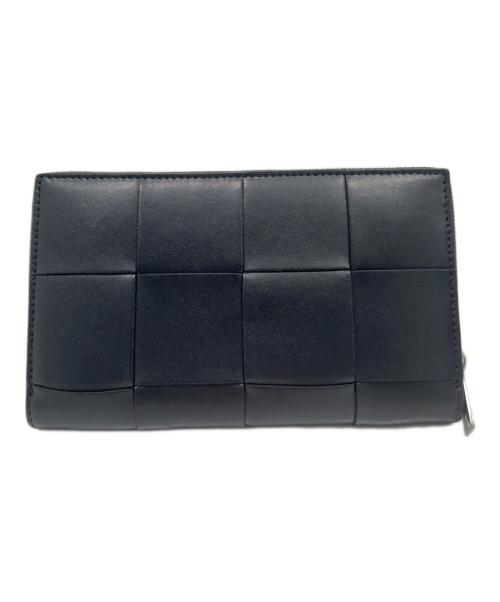 BOTTEGA VENETA（ボッテガベネタ）BOTTEGA VENETA (ボッテガベネタ) イントレチャート ジップアラウンドウォレット/Intrecciato Zip Around Wallet/814649VBWD54143 ブラック 未使用品の古着・服飾アイテム