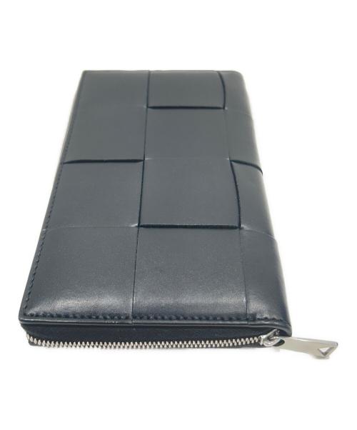 BOTTEGA VENETA（ボッテガベネタ）BOTTEGA VENETA (ボッテガベネタ) イントレチャート ジップアラウンドウォレット/Intrecciato Zip Around Wallet/814649VBWD54143 ブラック 未使用品の古着・服飾アイテム