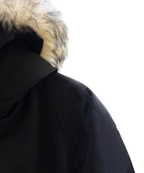 CELINE（セリーヌ）CELINE (セリーヌ) ミリタリーモッズファーフードコート ブラック サイズ:Sの古着・服飾アイテム