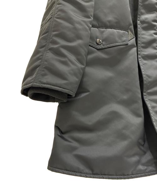 CELINE（セリーヌ）CELINE (セリーヌ) ミリタリーモッズファーフードコート ブラック サイズ:Sの古着・服飾アイテム