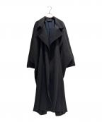 HOMME PLISSE ISSEY MIYAKEオム プリッセ イッセイ ミヤケ）の古着「プリーツロングコート/Pleated Long Coat/HP91JA104」｜ダークブラウン