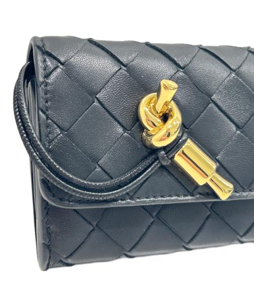 BOTTEGA VENETA（ボッテガベネタ）BOTTEGA VENETA (ボッテガベネタ) アンディアーモ 三つ折りファスナーウォレット/Andiamo Tri-Fold Zip Wallet/824968VCPP21019 ブラック 未使用品の古着・服飾アイテム