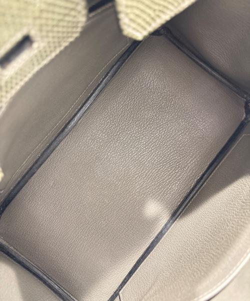 HERMES（エルメス）HERMES (エルメス) Birkin 25/バーキン25/シルバー金具/リザード/グレーフォンセ/□M刻印：2009年製 グレーフォンセ/シルバー金具 サイズ:25の古着・服飾アイテム