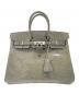 HERMES（エルメス）の古着「Birkin 25/バーキン25/シルバー金具/リザード/グレーフォンセ/□M刻印：2009年製」｜グレーフォンセ/シルバー金具