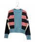 HERMES（エルメス）の古着「Cashmere Knit Sweater/カシミヤニットセーター/4H2637DK」｜ブルー×ピンク×ブラック