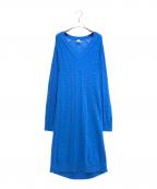 HERMESエルメス）の古着「V-Neck Knit Dress/Vネックニットワンピース/2H2509D6」｜ブルー