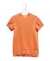 HERMES（エルメス）の古着「Cotton Cashmere Short Sleeve Knit Top/コットン×カシミヤ 半袖ニット/3E2603D1」｜サーモンピンク