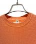 中古・古着 HERMES (エルメス) Cotton Cashmere Short Sleeve Knit Top/コットン×カシミヤ 半袖ニット/3E2603D1 サーモンピンク サイズ:34：40000円