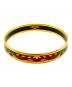 HERMES（エルメス）の古着「Enamel PM Bangle/エマイユPM バングル」｜ゴールド×レッド×グリーン