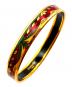 中古・古着 HERMES (エルメス) Enamel PM Bangle/エマイユPM バングル ゴールド×レッド×グリーン サイズ:PM：35000円