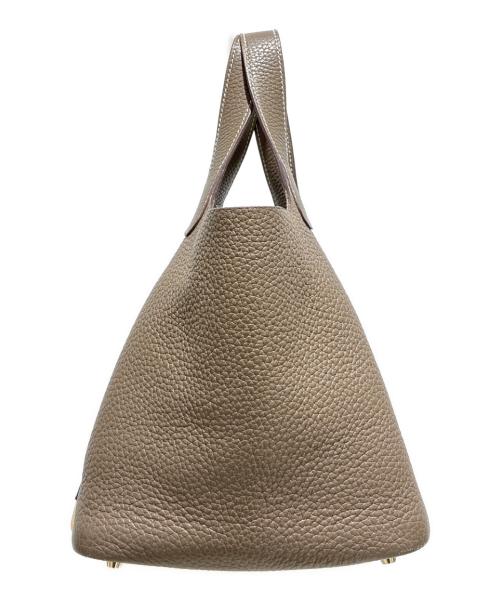 HERMES（エルメス）HERMES (エルメス) Picotin Lock PM/ピコタンロックPM/トリヨンクレマンス/エトゥープ/ゴールド金具/Y刻印：2020年製 エトゥープ×G金具 サイズ:PMの古着・服飾アイテム