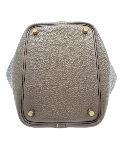 HERMES（エルメス）HERMES (エルメス) Picotin Lock PM/ピコタンロックPM/トリヨンクレマンス/エトゥープ/ゴールド金具/Y刻印：2020年製 エトゥープ×G金具 サイズ:PMの古着・服飾アイテム