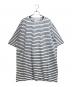 PRADA（プラダ）の古着「Striped Pocket T-Shirt/ボーダーポケットTシャツ/UJN929」｜ホワイト×ネイビー