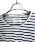 中古・古着 PRADA (プラダ) Striped Pocket T-Shirt/ボーダーポケットTシャツ/UJN929 ホワイト×ネイビー サイズ:XXXL：70000円
