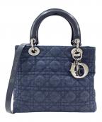 Christian Diorクリスチャン ディオール）の古着「レディディオール/ミディアム/Lady Dior Denim Bag/Medium /」｜デニム