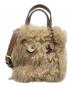 ANYA HINDMARCH（アニヤ・ハインドマーチ）の古着「Eyes N/S Shearling Mini Tote Bag/Eyes N/S シアリングミニトート/52-101-15-090373」｜ベージュ