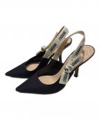 Christian Diorクリスチャン ディオール）の古着「J'Adior Slingback Pumps/J'Adior スリングバックパンプス/ KDC201TFL_S900」｜ブラック