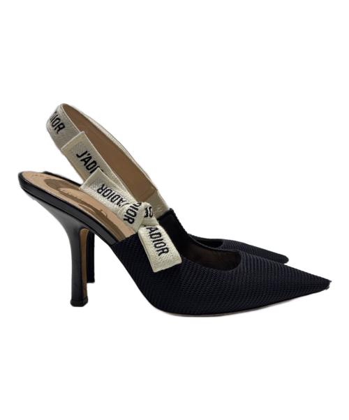 Christian Dior（クリスチャン ディオール）Christian Dior (クリスチャン ディオール) J'Adior Slingback Pumps/J'Adior スリングバックパンプス/ KDC201TFL_S900 ブラック サイズ:37 1/2の古着・服飾アイテム
