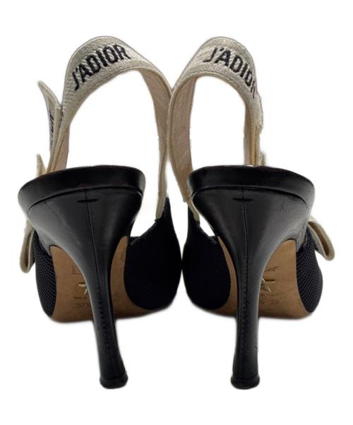 Christian Dior（クリスチャン ディオール）Christian Dior (クリスチャン ディオール) J'Adior Slingback Pumps/J'Adior スリングバックパンプス/ KDC201TFL_S900 ブラック サイズ:37 1/2の古着・服飾アイテム