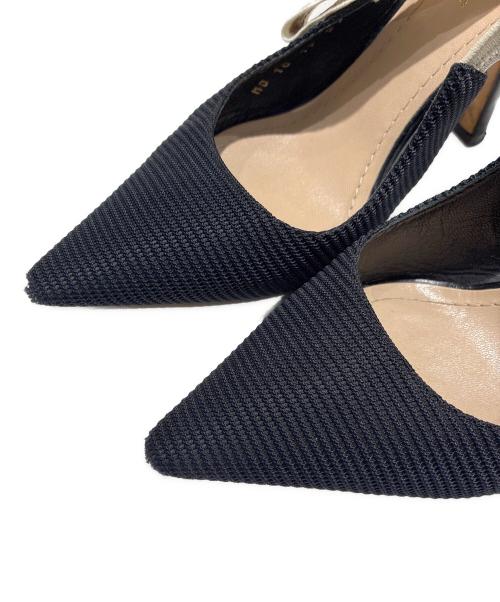 Christian Dior（クリスチャン ディオール）Christian Dior (クリスチャン ディオール) J'Adior Slingback Pumps/J'Adior スリングバックパンプス/ KDC201TFL_S900 ブラック サイズ:37 1/2の古着・服飾アイテム