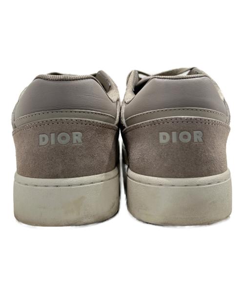 Christian Dior（クリスチャン ディオール）Christian Dior (クリスチャン ディオール) B27アップタウンロートップスニーカ/レザースニーカー ライトグレー サイズ:42の古着・服飾アイテム
