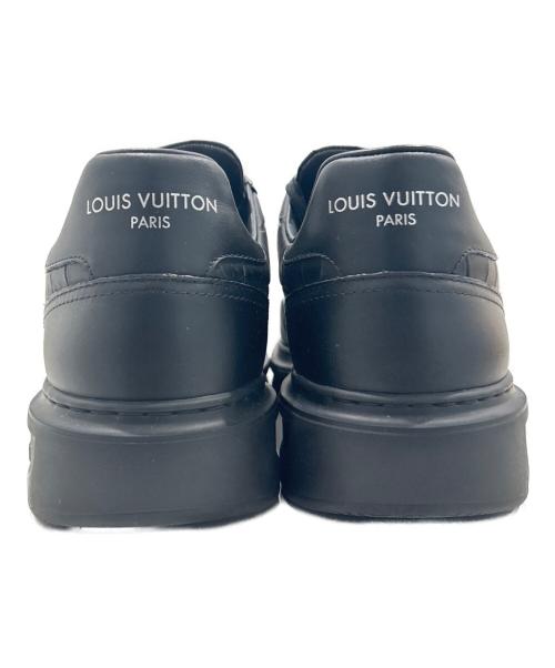 LOUIS VUITTON（ルイ ヴィトン）LOUIS VUITTON (ルイ ヴィトン) ビバリーヒルズライン スニーカー/レザースニーカー ブラック サイズ:7　1/2の古着・服飾アイテム